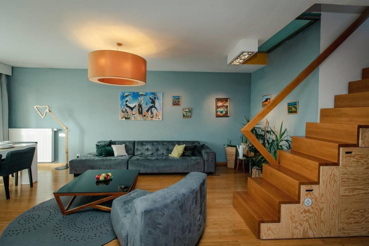 Dwupoziomowy, Rodzinny Apartament. Ochrona, Garaz. Varsovie Extérieur photo